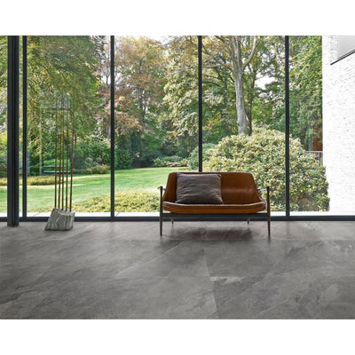 MUSES ARDESIA BLACK FELLTEC 600X600MM SQUARE TILE (PER BOX)