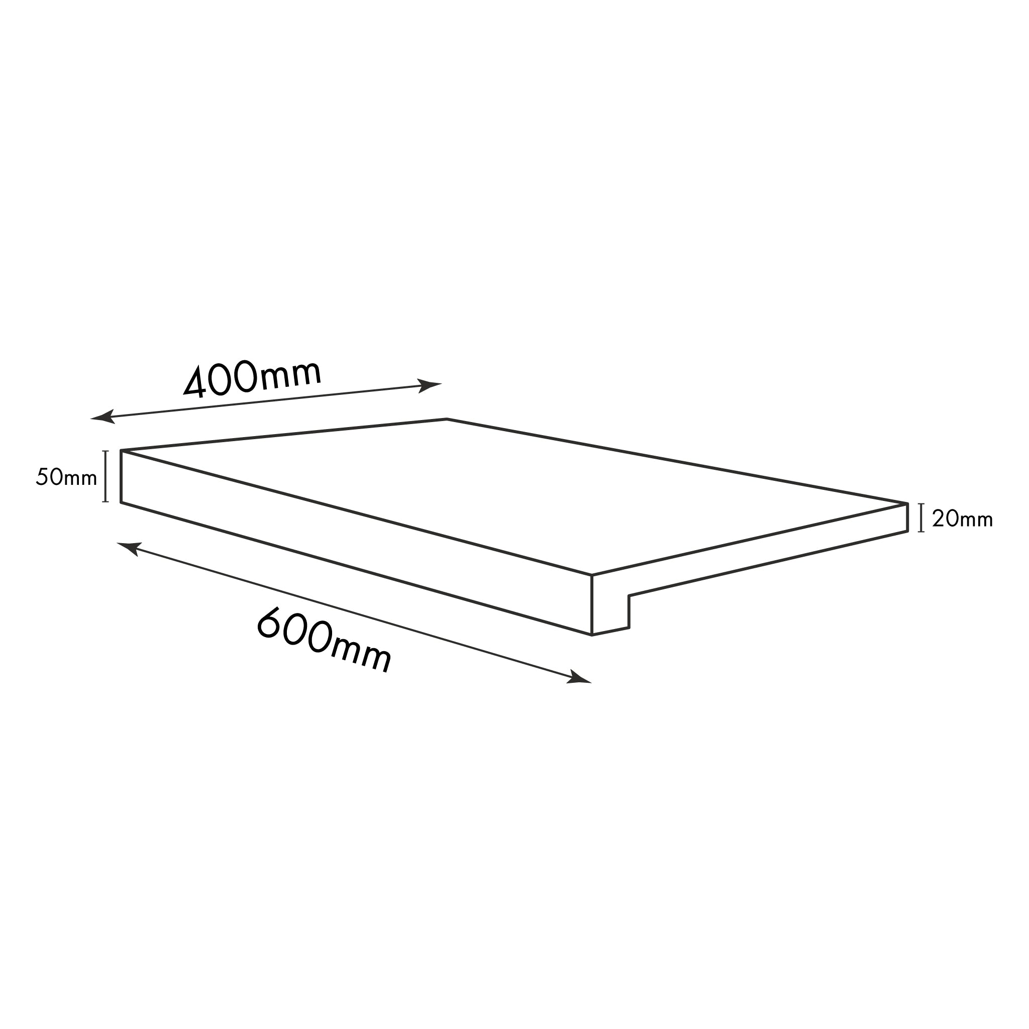 MUSES PETRA MIX BLACK FELLTEC 600X400MM RECTANGLE PAVER (PER PC)