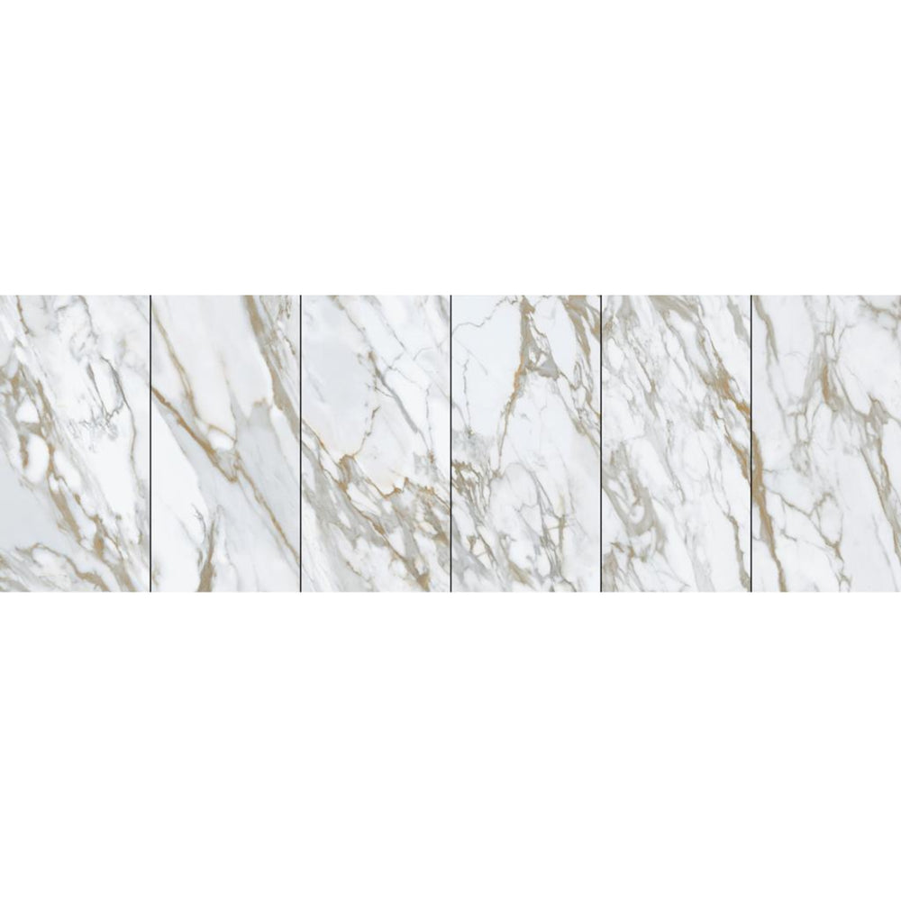 MUSES CALACATTA GOLD POLISHED 600X1200MM RECTANGLE TILE (PER BOX)