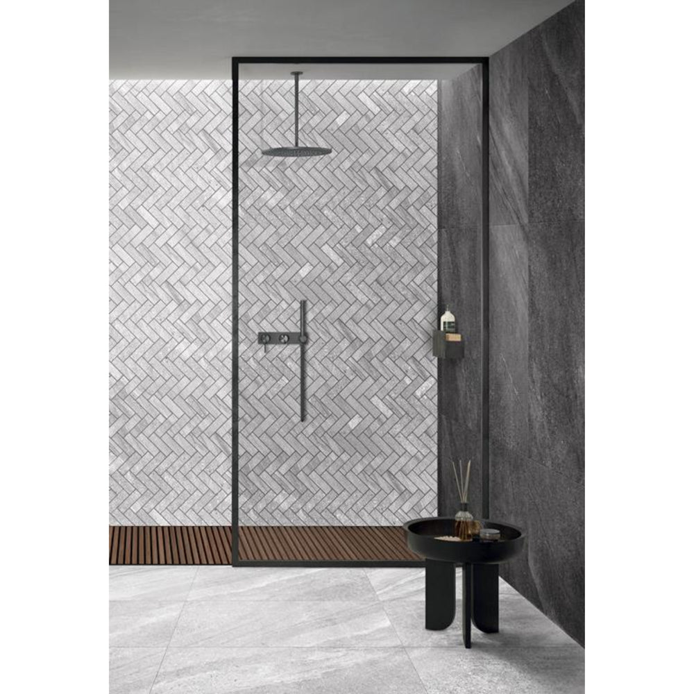 MUSES CREST LIGHT GREY FELLTEC 600X1200MM RECTANGULAR TILE (PER BOX)