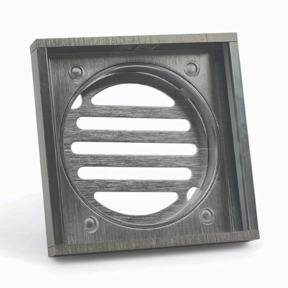 AQUAPERLA MUSES EZY FLOW FLOOR WASTE GUN METAL 100MM