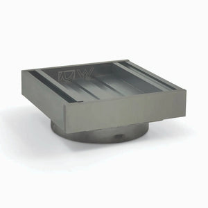 AQUAPERLA MUSES EZY FLOW GUARD FLOOR WASTE INSERT GUN METAL 100MM