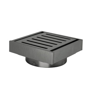 AQUAPERLA MUSES EZY FLOW FLOOR WASTE GUN METAL 100MM