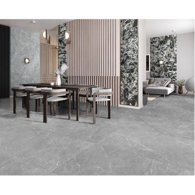 MUSES PETRA MIX LIGHT GREY HONED 750X1500MM RECTANGULAR TILE (PER BOX)