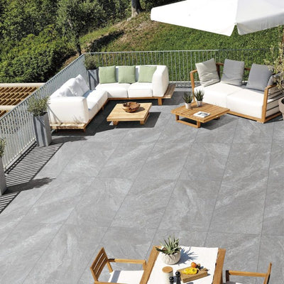 MUSES QUARTZITE GRIGIO FELLTEC 600X1200MM RECTANGULAR TILE (PER BOX)