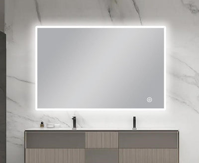 AQUAPERLA RECTANGULAR LED MIRROR SILVER 1200X800MM
