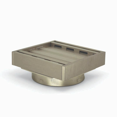 AQUAPERLA MUSES EZY FLOW GUARD FLOOR WASTE INSERT BRUSHED NICKEL 100MM