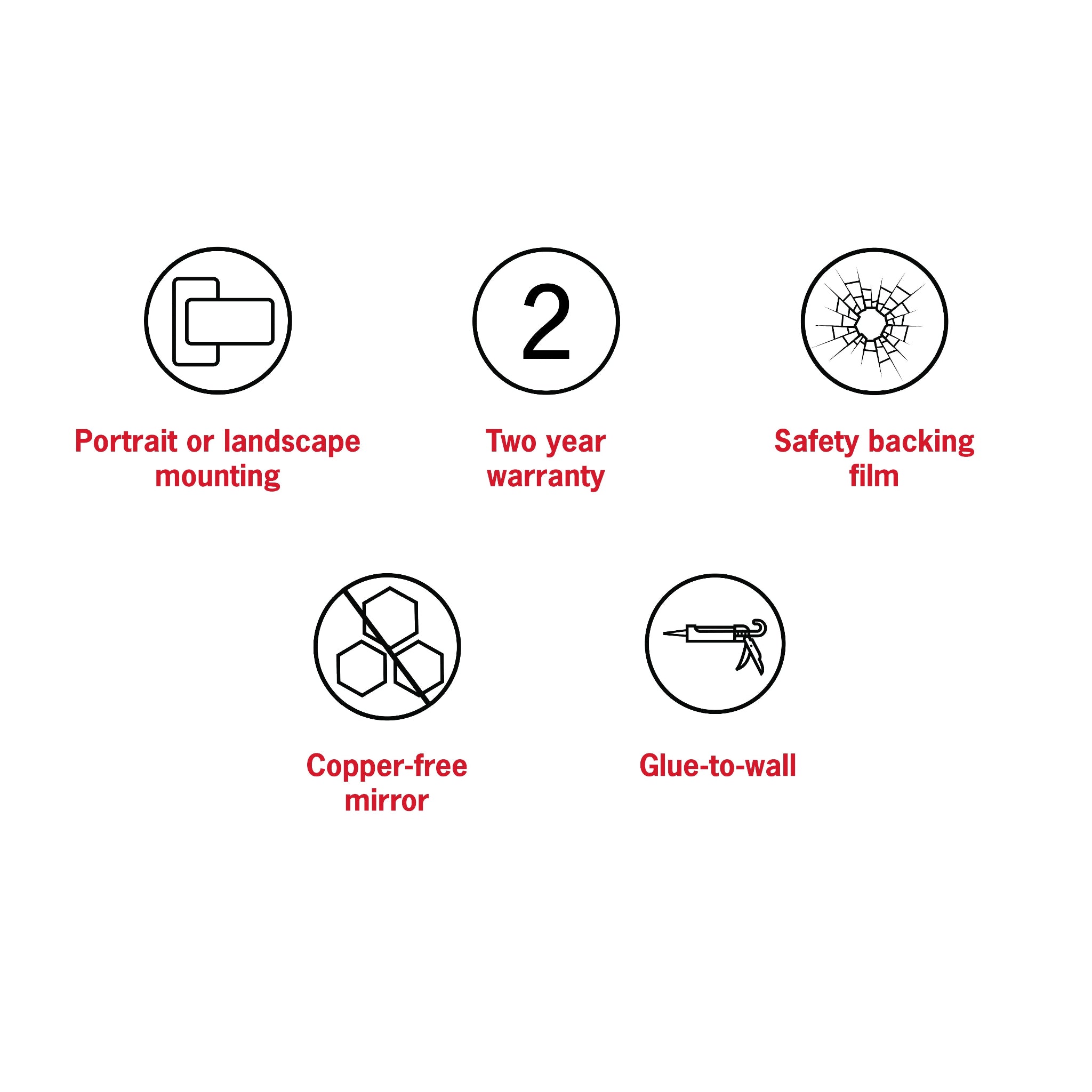 THERMOGROUP ABLAZE RECTANGLE 25MM BEVEL EDGE MIRROR 600X900MM