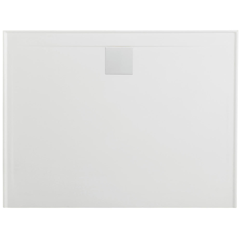 JOHNSON SUISSE MARBLETREND NEW FLINDERS LIGHTWEIGHT MARBELITE™ FOUR SIDED RETURN SHOWER BASE 1200MM WHITE