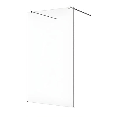 DECINA M-SERIES FRAMELESS FREESTANDING PANEL CLEAR GLASS CHROME