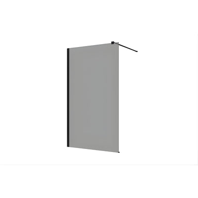 DECINA M-SERIES FRAMELESS WALL FIXED PANEL TINTED GLASS BLACK