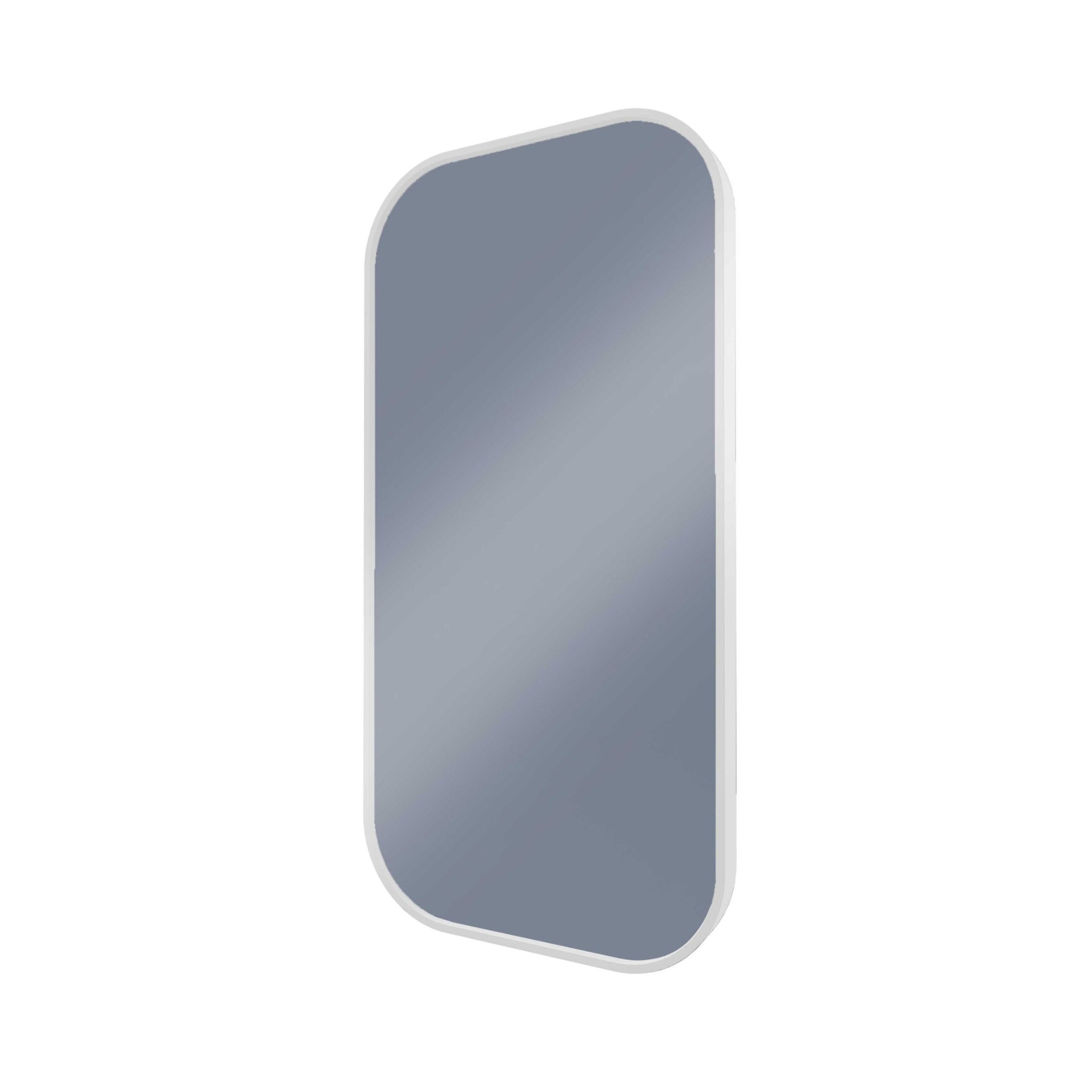 REMER MODERN CURVED RECTANGLE FRAMED MIRROR CUSTOM COLOURS 450X900MM