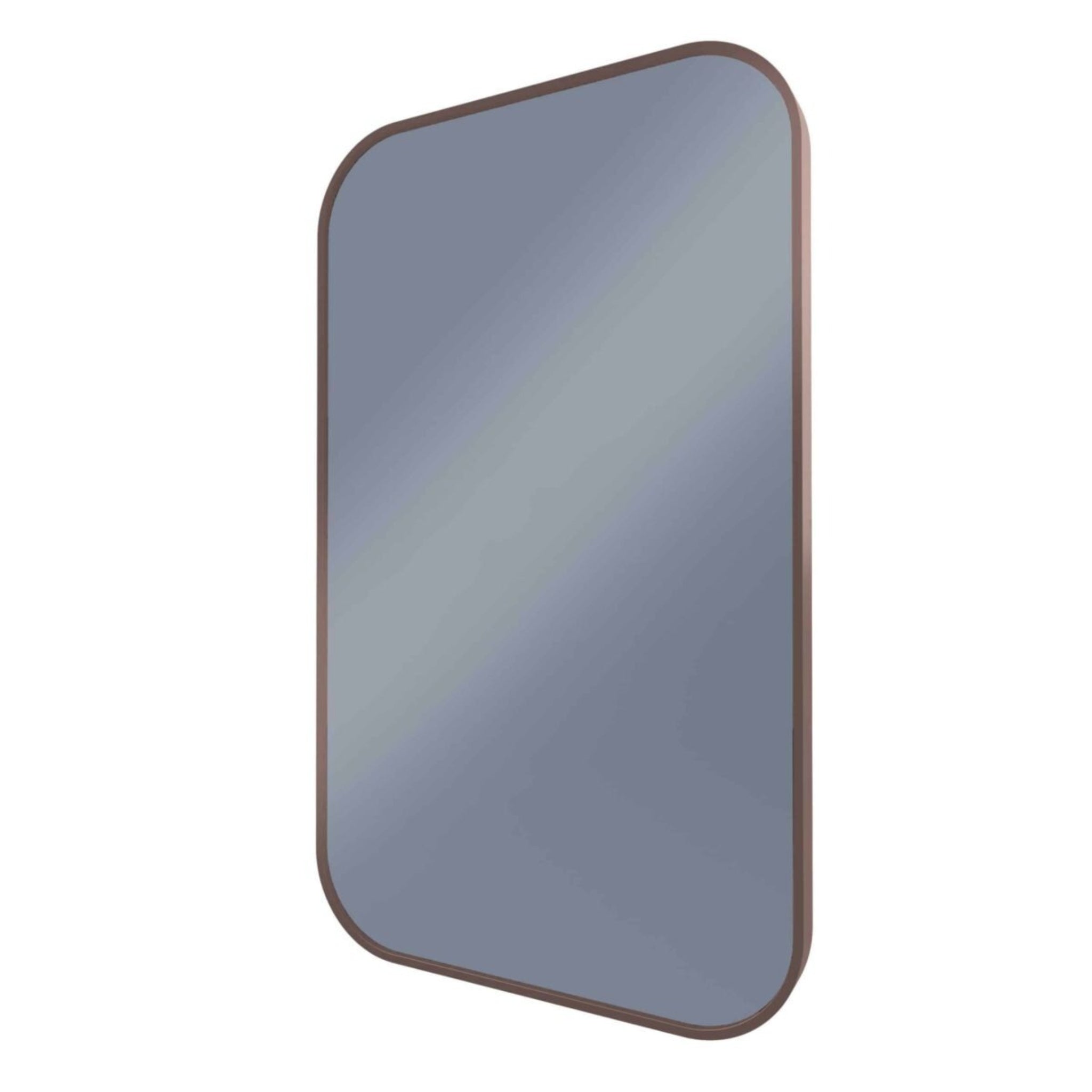REMER MODERN CURVED RECTANGLE FRAMED MIRROR CUSTOM COLOURS 600X1000MM