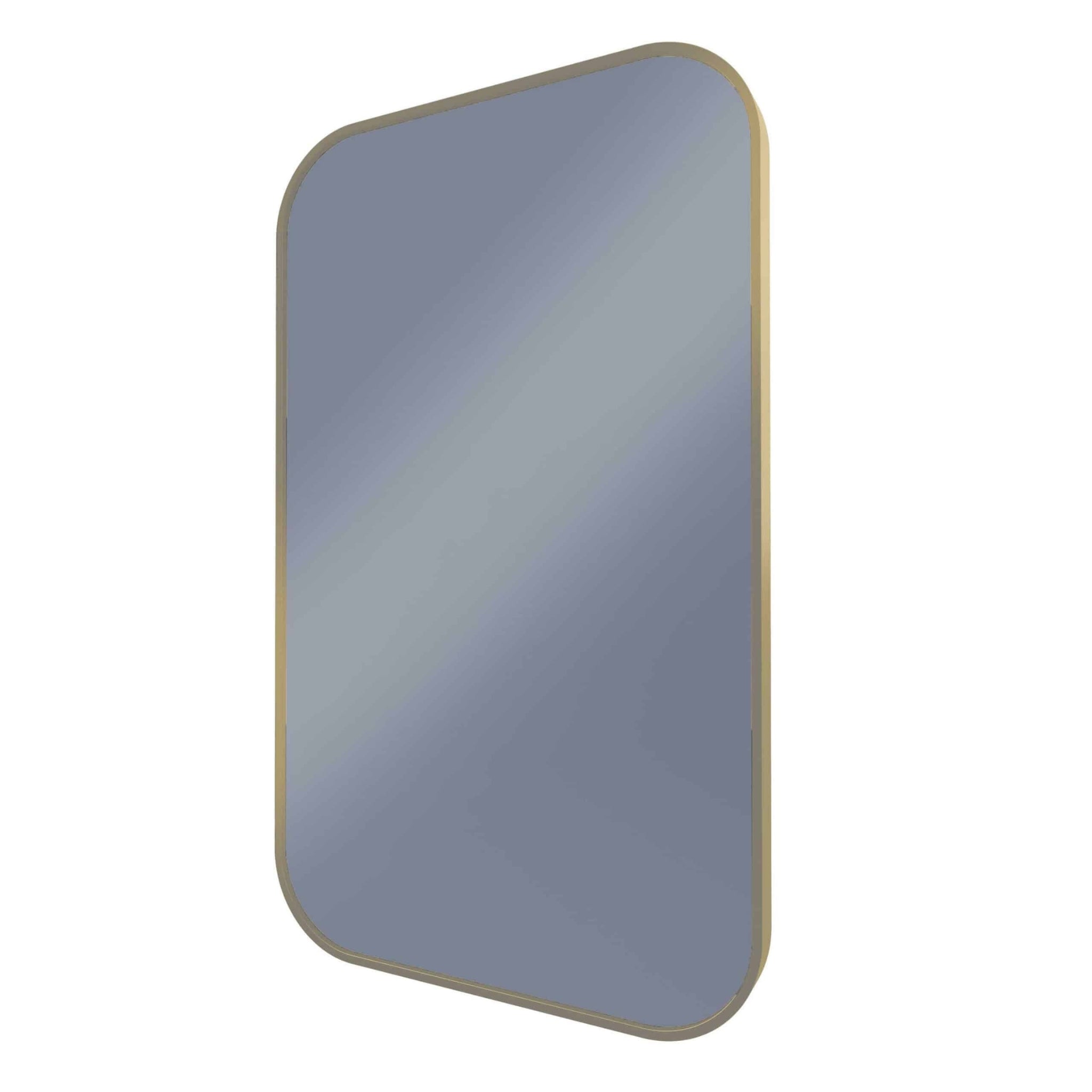 REMER MODERN CURVED RECTANGLE FRAMED MIRROR CUSTOM COLOURS 600X1000MM