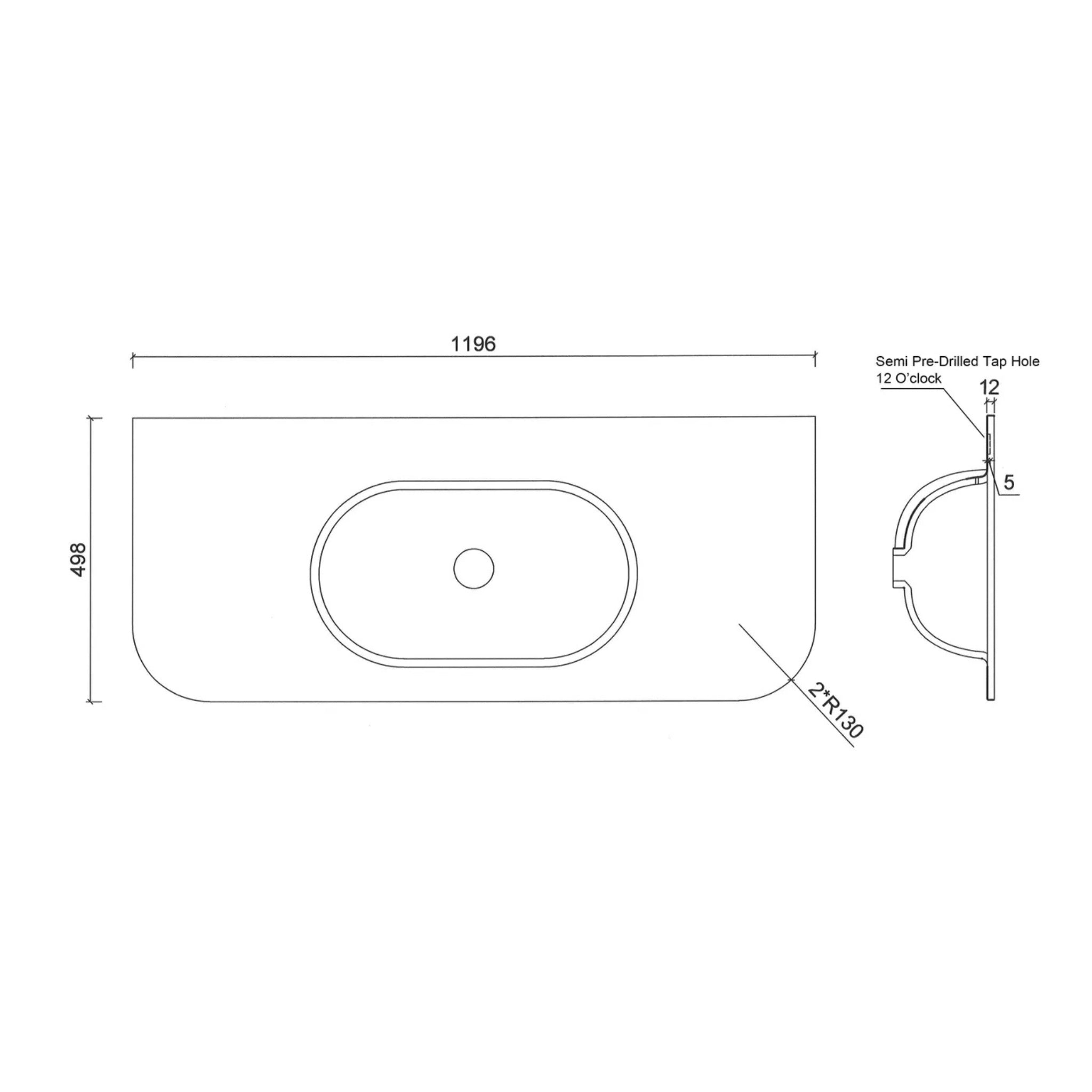 OTTI CHLOE SILK MATTE WHITE UNDERMOUNT SINGLE VANITY SOLID SURFACE STONE TOP WITH BASIN (MULTIPLE SIZES AVAILABLE)