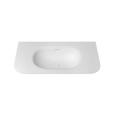 OTTI CHLOE SILK MATTE WHITE UNDERMOUNT SINGLE VANITY SOLID SURFACE STONE TOP WITH BASIN (MULTIPLE SIZES AVAILABLE)