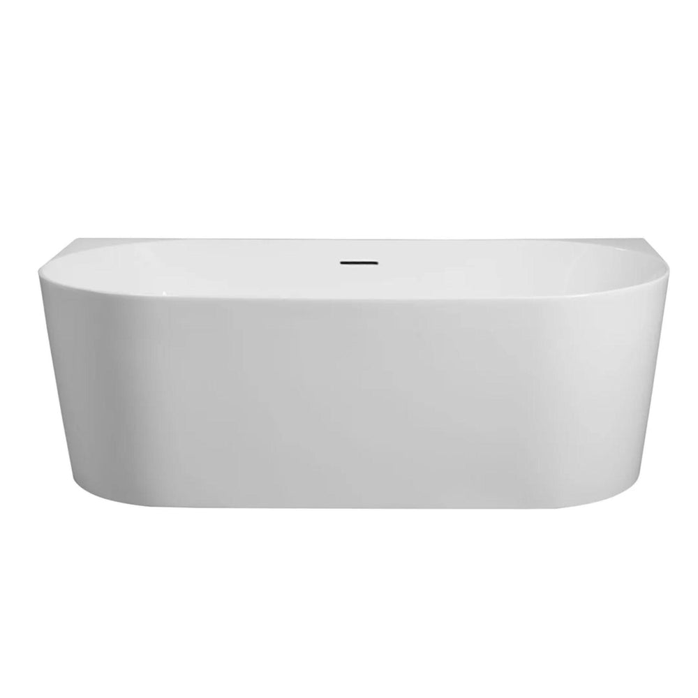 MERCIO MUSEN ULTRA THIN BACK TO WALL BATHTUB GLOSS WHITE (AVAILABLE IN MULTIPLE SIZES)