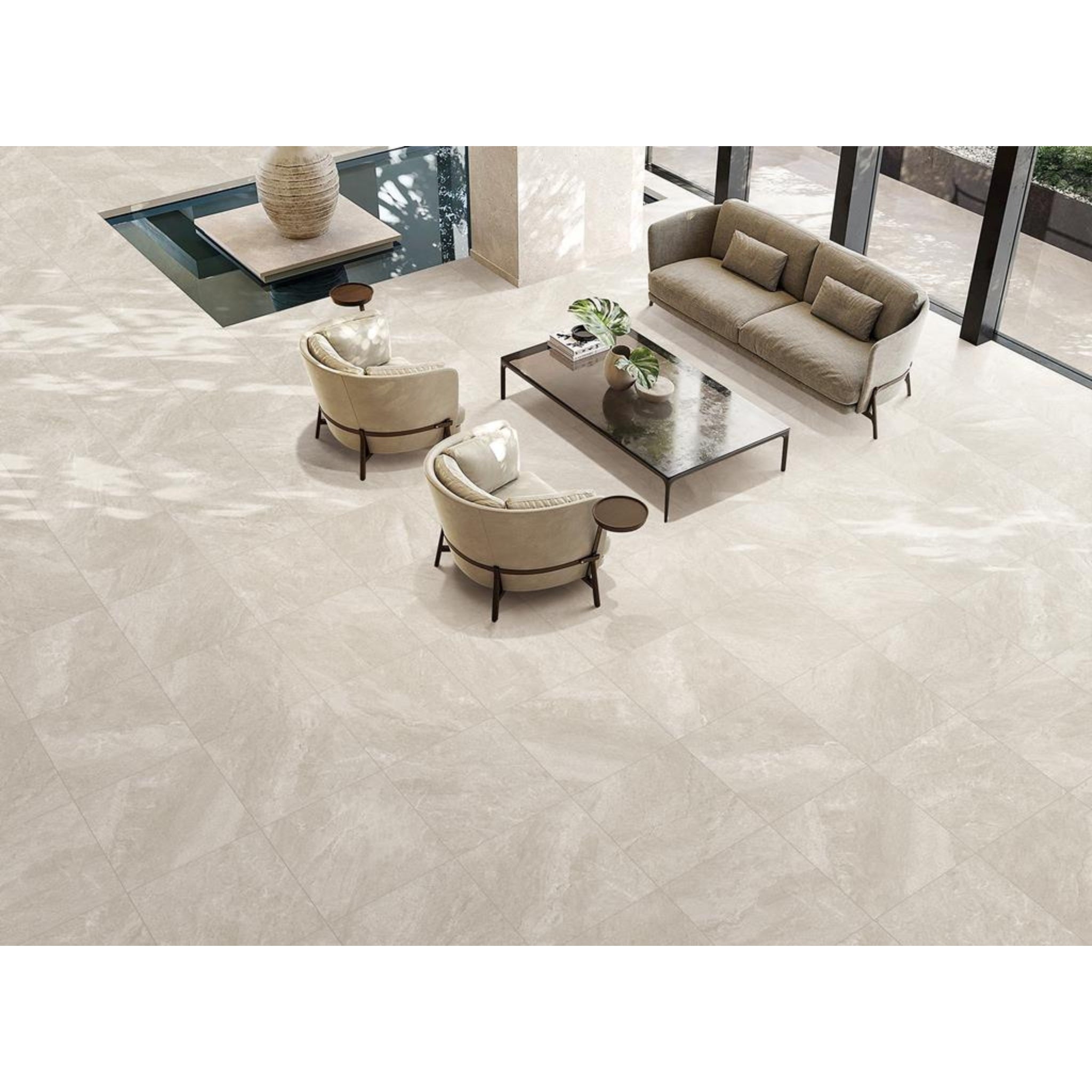 MUSES QUARTZITE AVORIO FELLTEC 600X600MM SQUARE TILE (PER BOX)