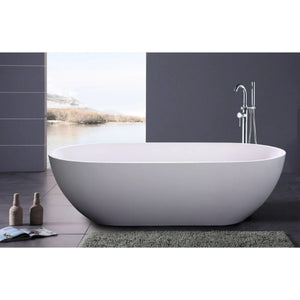 POSEIDON STELLA FREE STANDING BATHTUB MATTE WHITE 1500MM