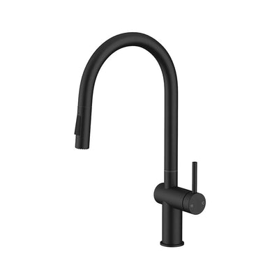 AMOZA LEAD FREE PULL OUT SINK MIXER 451MM MATTE BLACK