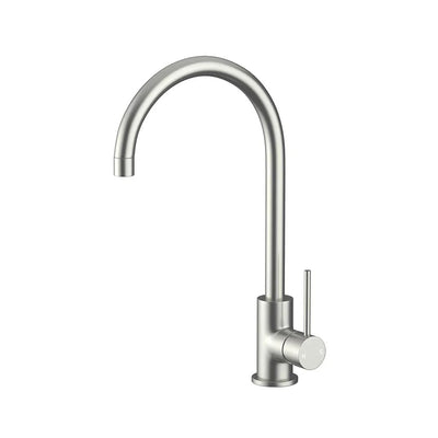 AMOZA PROGO LEAD FREE SINK MIXER 382MM BRUSHED STAINLESS STEEL