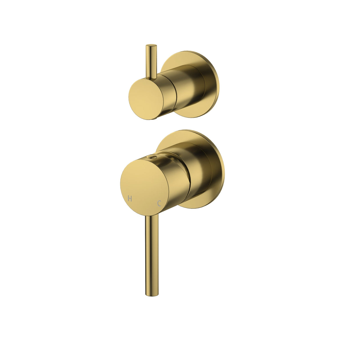 AMOZA DIVERTER MIXER TRIM KIT WITH ROUGH IN BODY BRUSHED GOLD