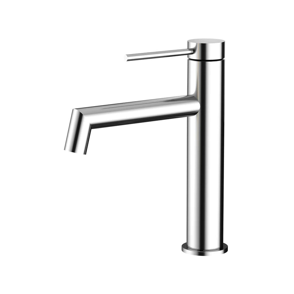 AMOZA RIGHT ANGLE BASIN MIXER 200MM CHROME