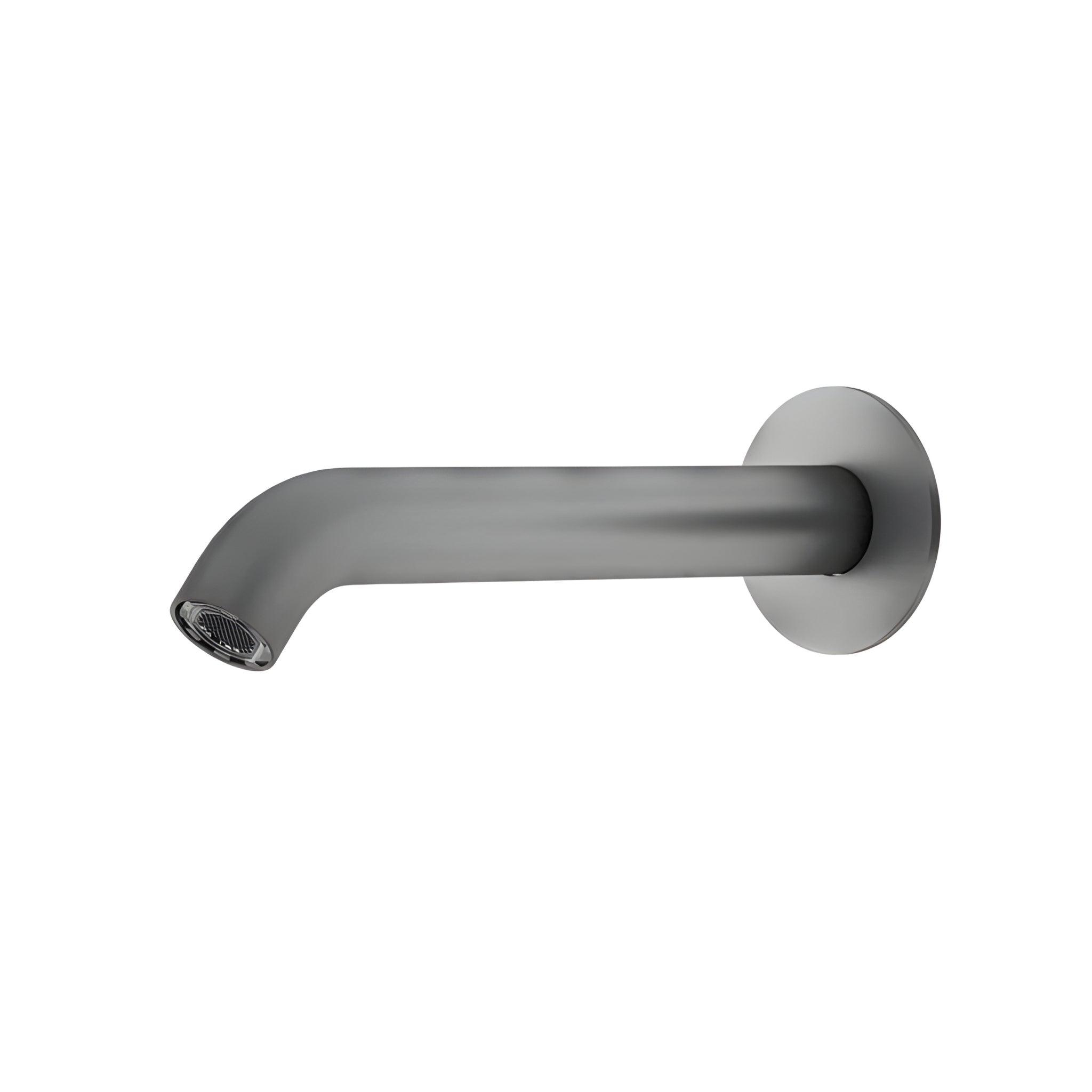 AMOZA CURVED BATH SPOUT 200MM GUN METAL