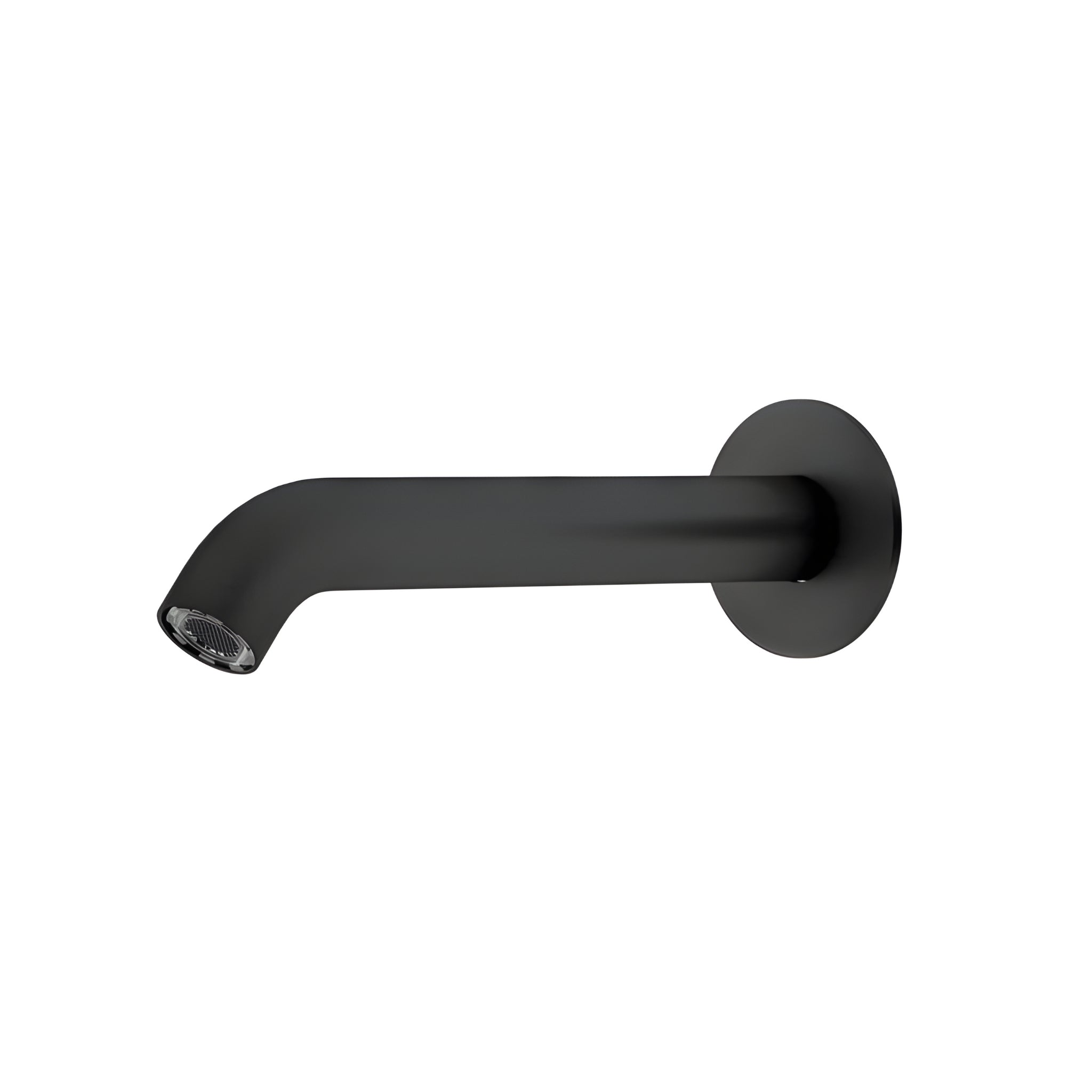 AMOZA CURVED BATH SPOUT 200MM MATTE BLACK