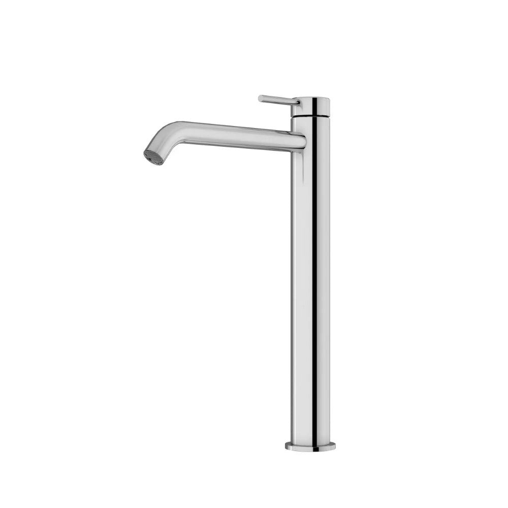 AMOZA LEAD FREE CURVED HIGH RISE BASIN MIXER 311MM CHROME