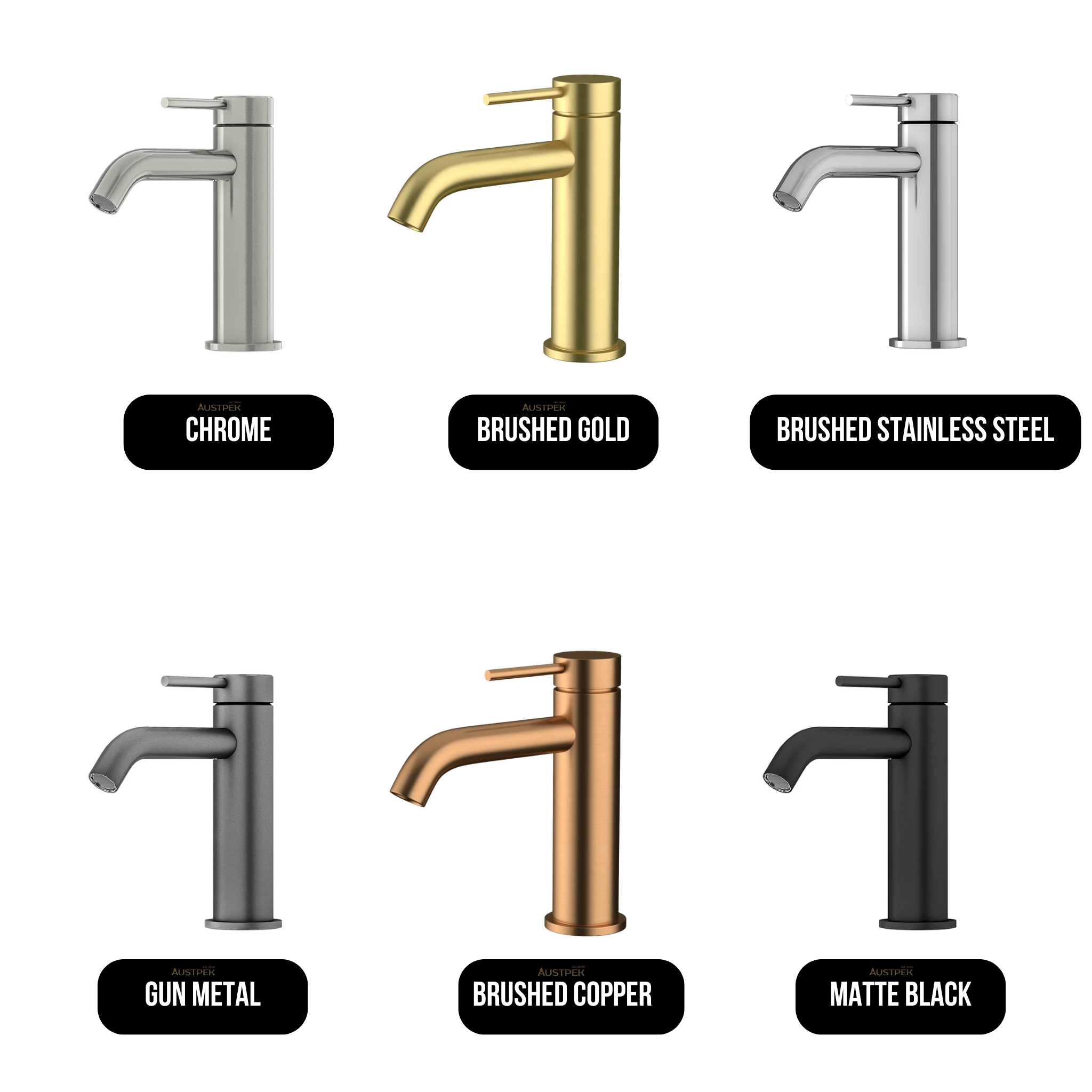 AMOZA LEAD FREE CURVED BASIN MIXER 147MM CHROME