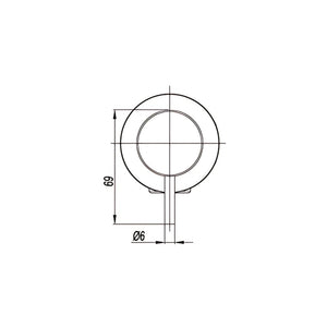 AMOZA WALL MIXER 110MM GUN METAL
