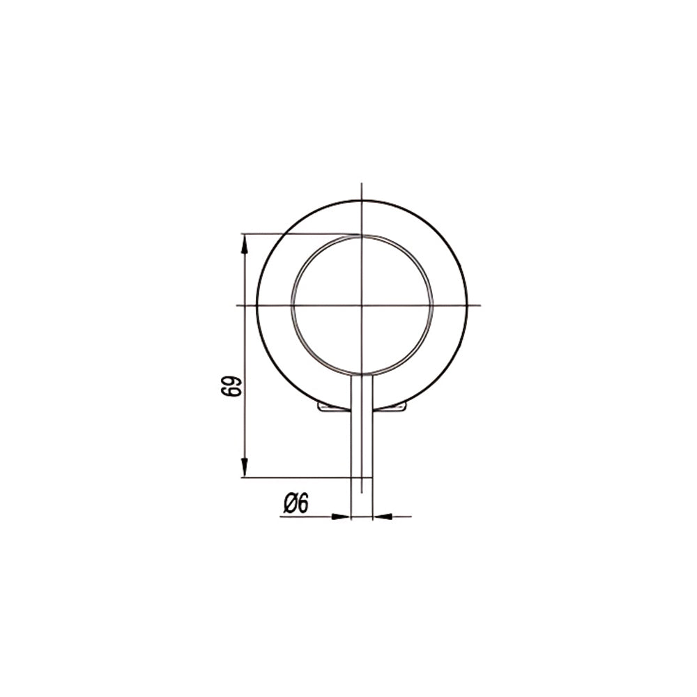 AMOZA WALL MIXER 60MM BRUSHED COPPER