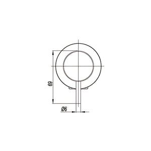 AMOZA WALL MIXER 110MM BRUSHED COPPER