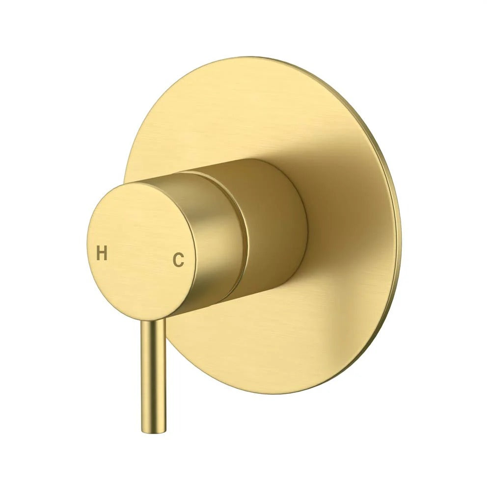 AMOZA WALL MIXER 110MM BRUSHED GOLD