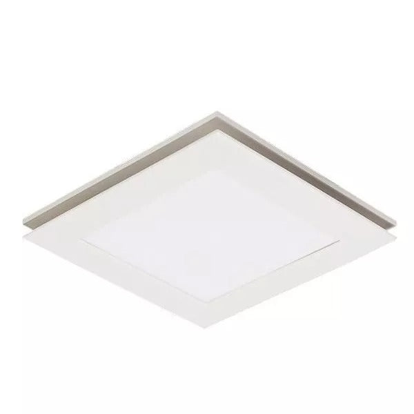 MARTEC FLOW SQUARE EXHAUST FAN & 12W TRICOLOUR LED LIGHT WHITE