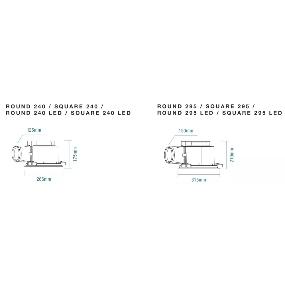 MARTEC FLOW SQUARE EXHAUST FAN & 12W TRICOLOUR LED LIGHT WHITE