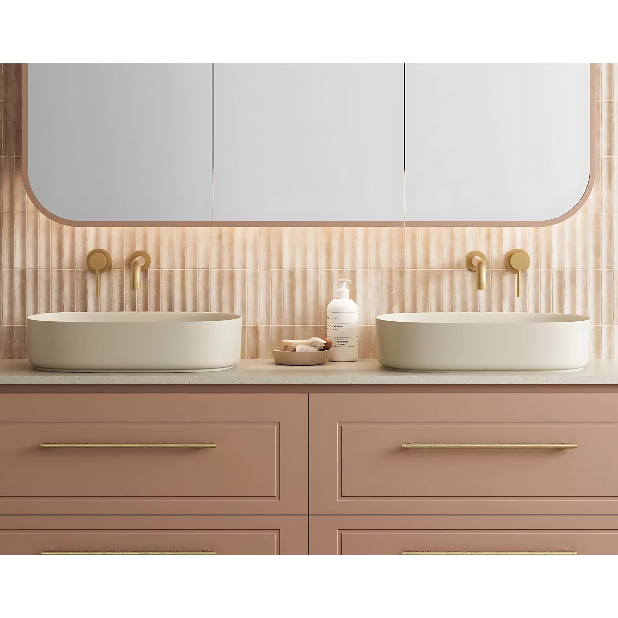 TIMBERLINE MYRTLE ABOVE COUNTER BASIN MATTE IVORY 550MM