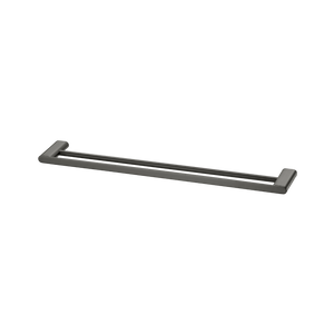 OLIVERI MADRID DOUBLE NON HEATED TOWEL RAIL GUN METAL (AVAILABLE IN 650MM AND 800MM)