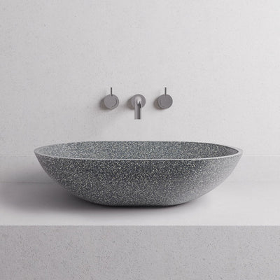 MADU MAEVE ABOVE COUNTER BASIN TERRAZO STONE GREY 520MM