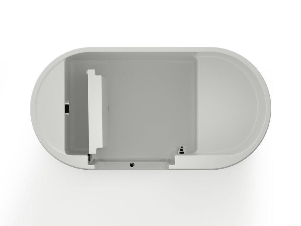 KASKADE MANKATO WALK-IN SIT DOWN ACRYLIC BATH MATTE WHITE 1400MM interior