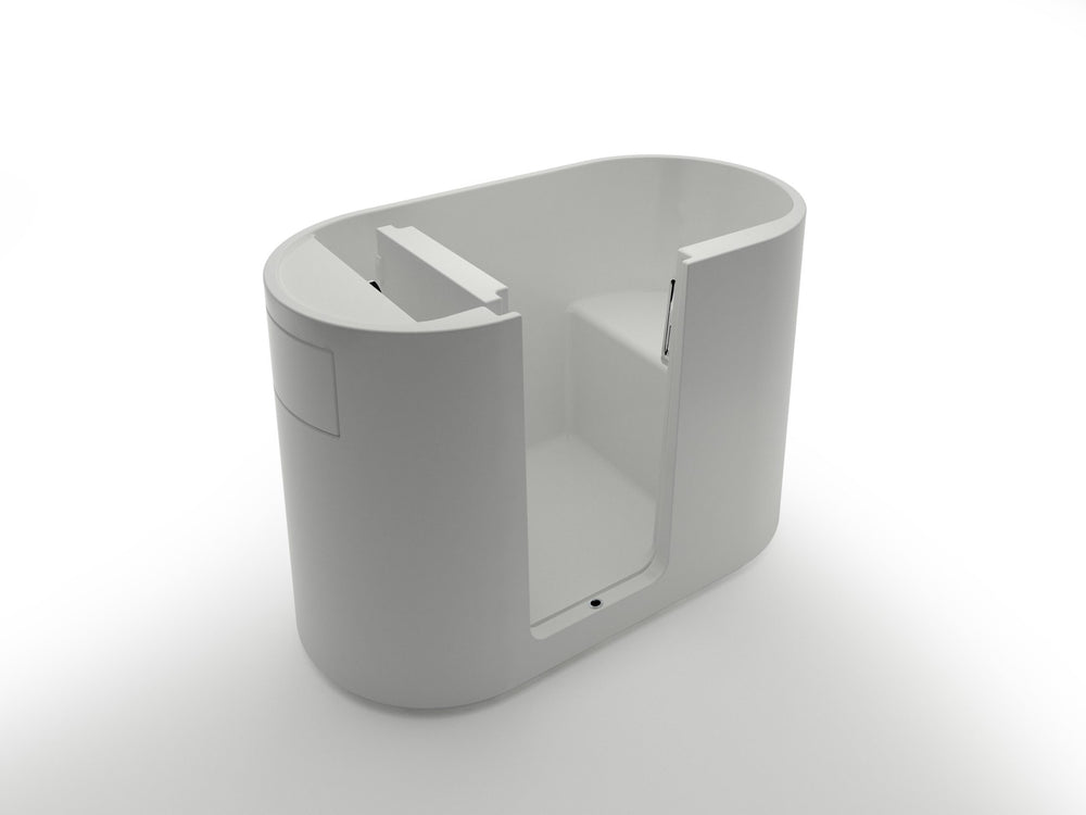 KASKADE MANKATO WALK-IN SIT DOWN ACRYLIC BATH MATTE WHITE 1400MM