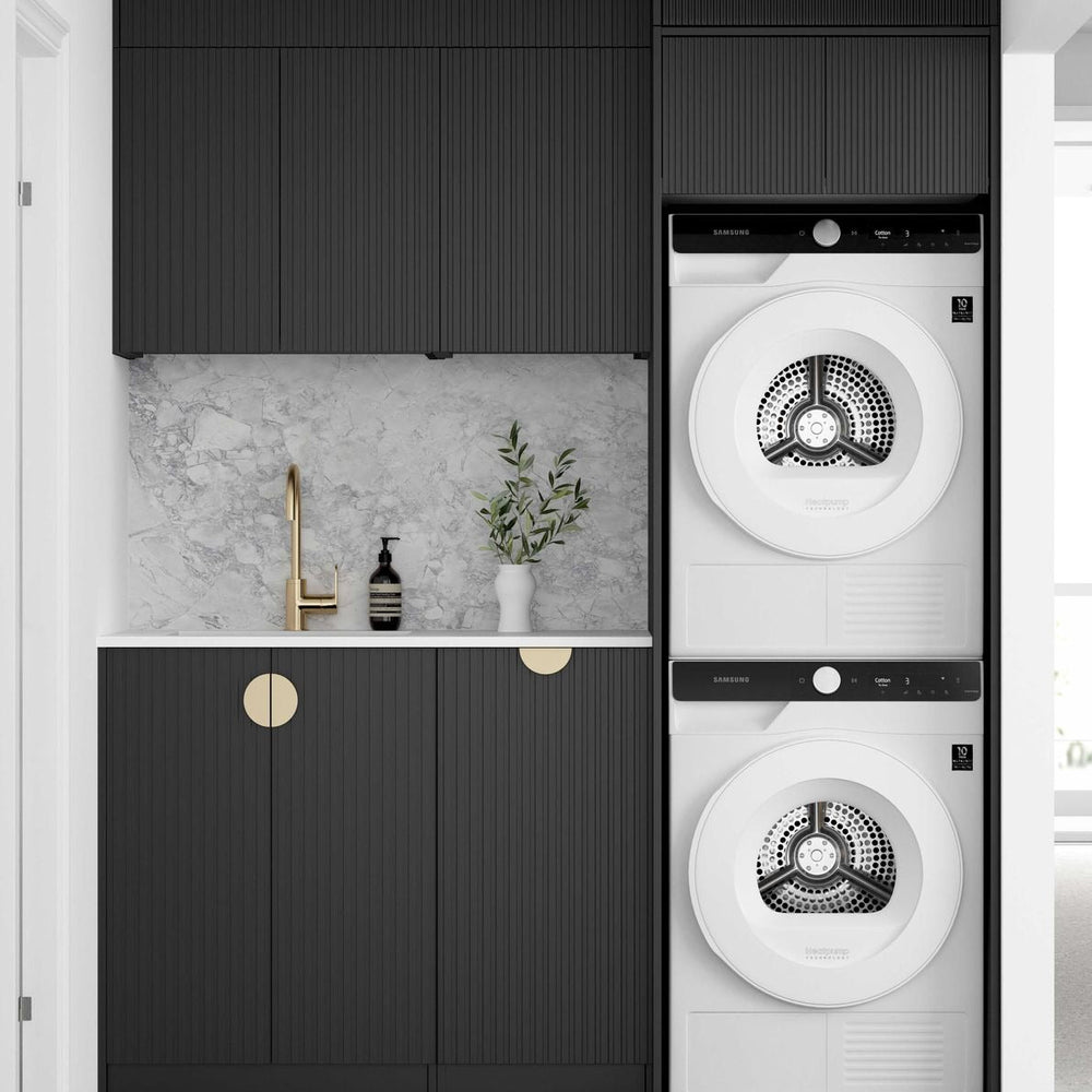 OTTI MARLO MATTE BLACK 415MM BASE LAUNDRY CABINET