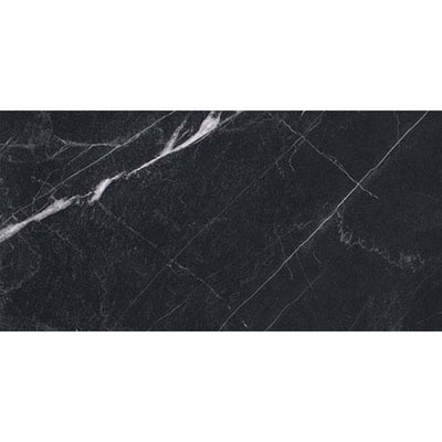 EVERSTONE SUPERB MARBLE MARQUINA BLACK NATURAL 600X300MM RECTANGULAR TILE (PER BOX)