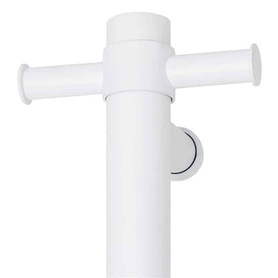 THERMOGROUP 240 VOLT VERTICAL SINGLE HEATED TOWEL RAIL 900MM MATTE WHITE