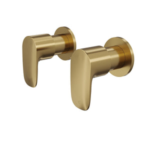 LINSOL CURVA WALL TOP ASSEMBLIES 87MM BRUSHED BRASS