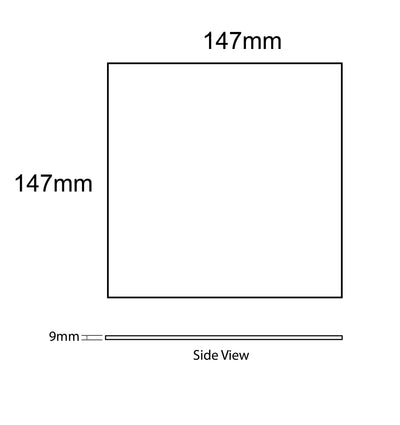 DUNE CERAMICA AGADIR NIEBLA ULTRA GLOSS 147X147MM SQUARE TILE (PER BOX)