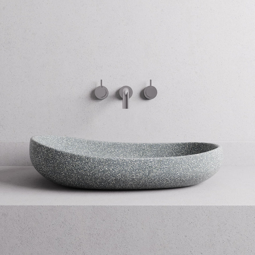 MADU MILLA ABOVE COUNTER BASIN TERRAZO STONE GREY 500MM