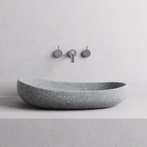 MADU MILLA ABOVE COUNTER BASIN TERRAZO STONE GREY 500MM
