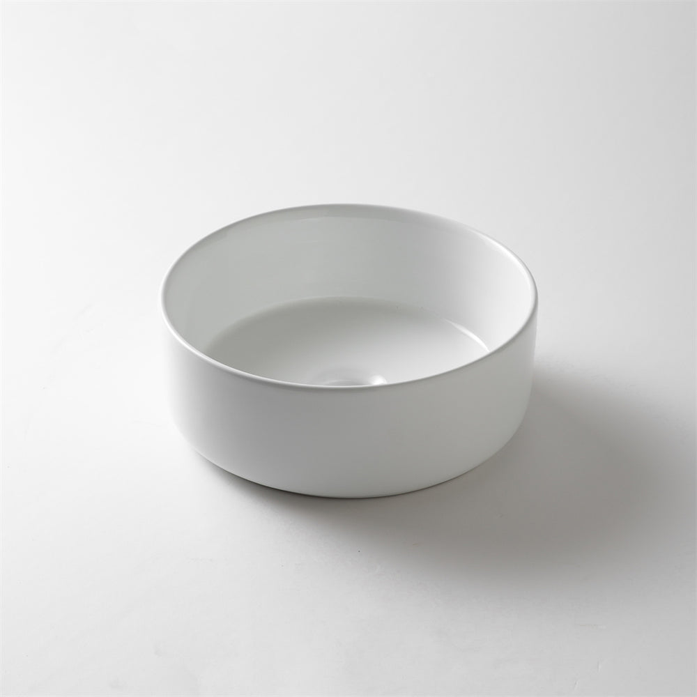 CLAYA ROUND ABOVE COUNTER BASIN GLOSS WHITE 300MM